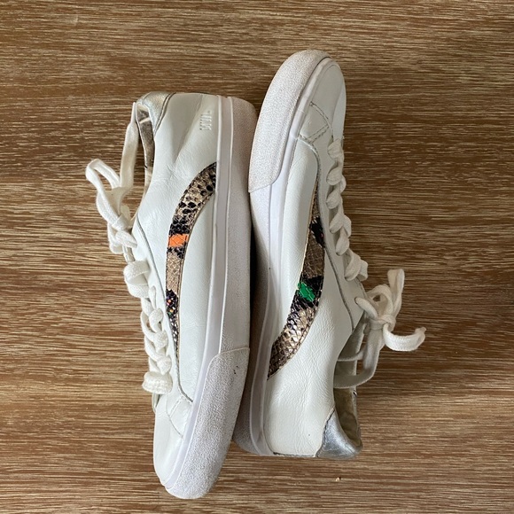 Madewell Sidewalk Low-Top Sneakers in Snake & Metallic Embossed Leather - Picture 12 of 14